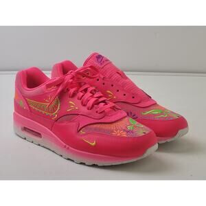 Nike Air Max 1 Premium Dia De Muertos Sneakers Hyper Pink Men's Sz 11.5